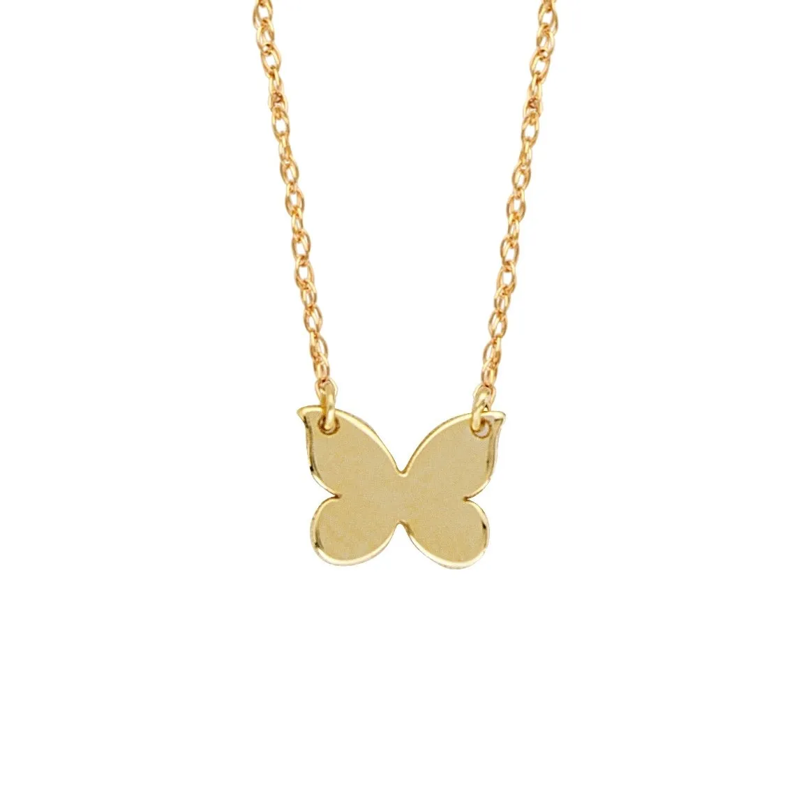 14K GOLD MINI BUTTERFLY NECKLACE