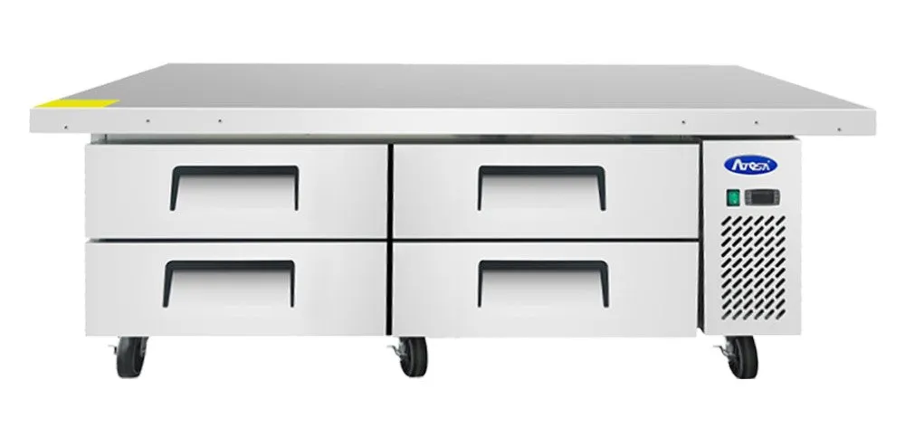 Atosa 76" Refrigerated Chef Base with 4 Drawers