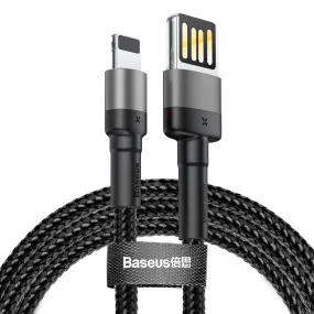 Baseus Cafule IOS lightning 2.4A/1.5A Quick Charging Date Cable Mobile Phone iPad Tablet Durable Anti Breaking Double Sided USB Charging Cable