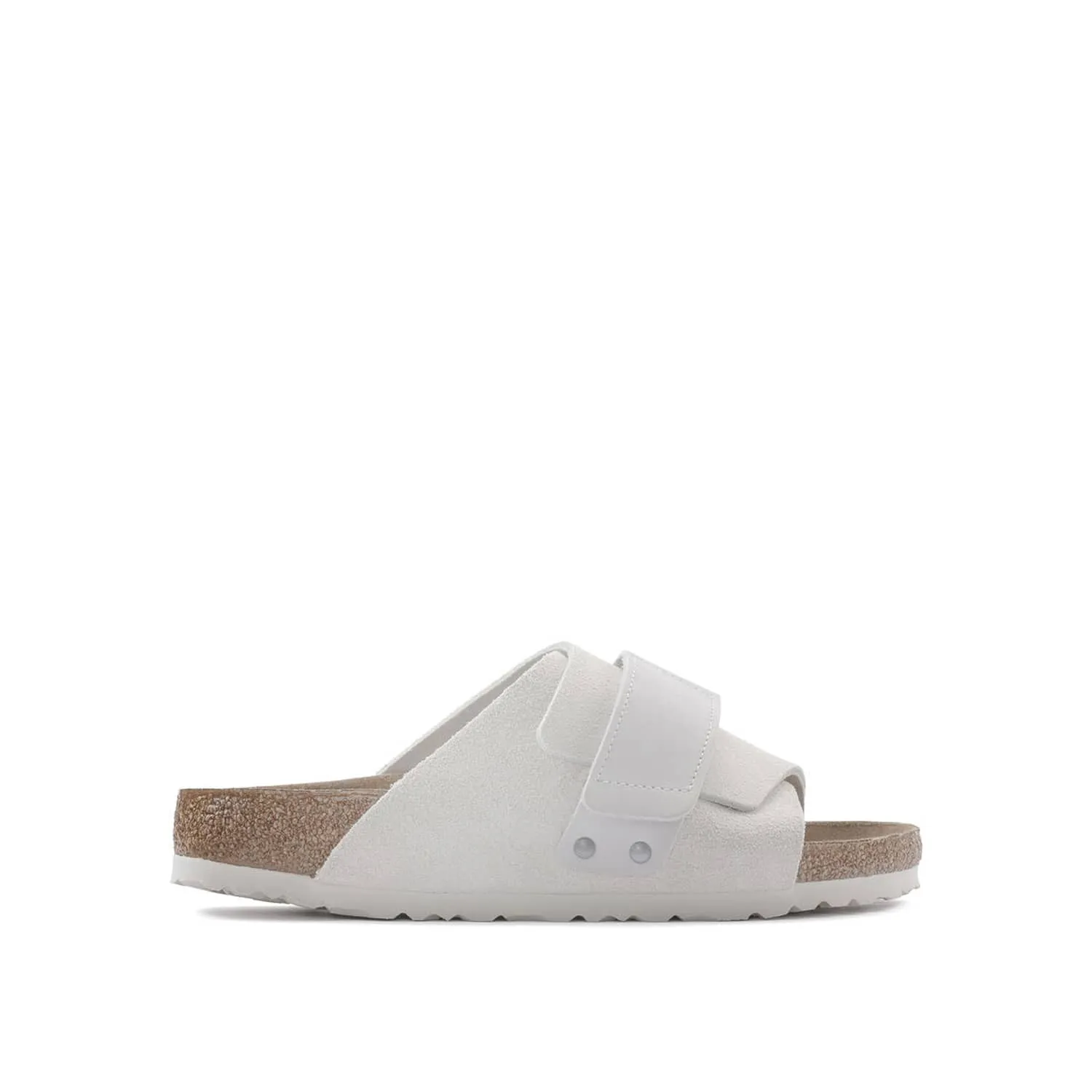 Birkenstock Kyoto Nubuck Suede Leather Antique White