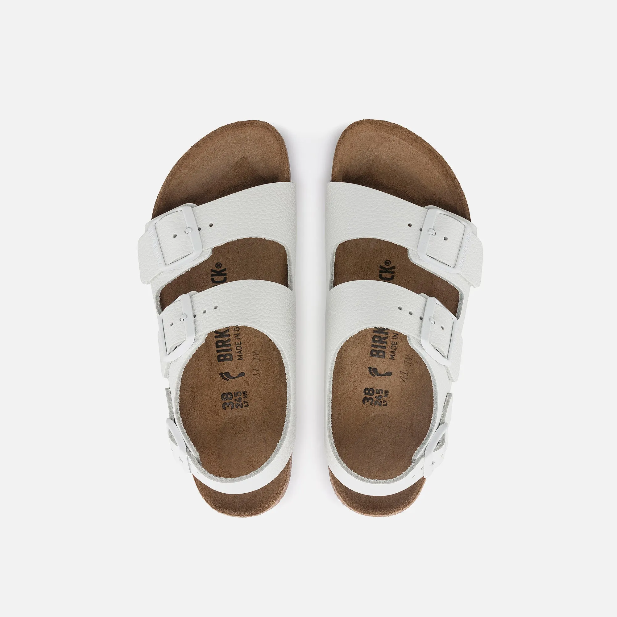 Birkenstock Milano Grip Leather - White