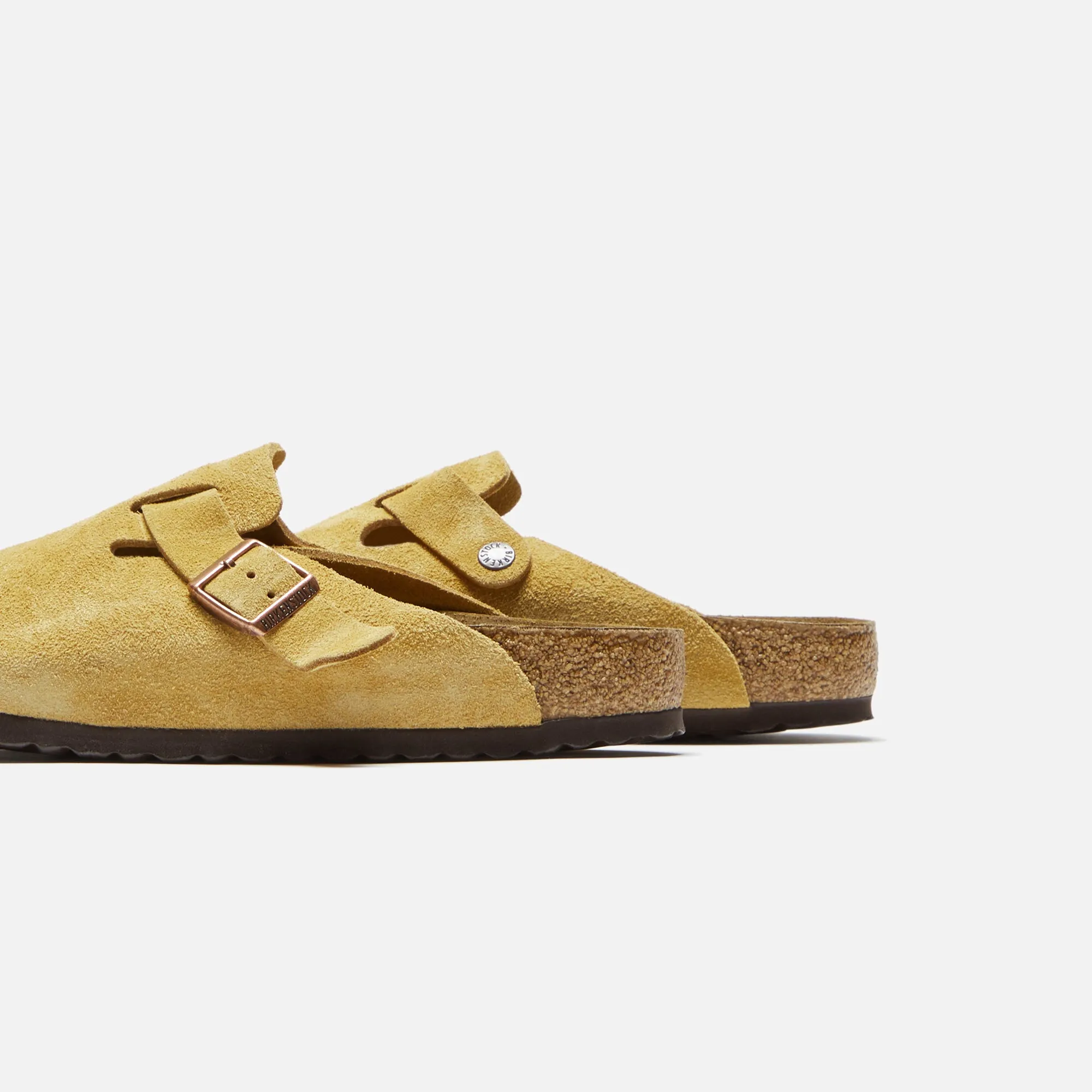 Birkenstock WMNS Boston Suede - Latte Cream