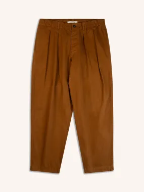 Clyde Pant In Tobacco Cotton Twill