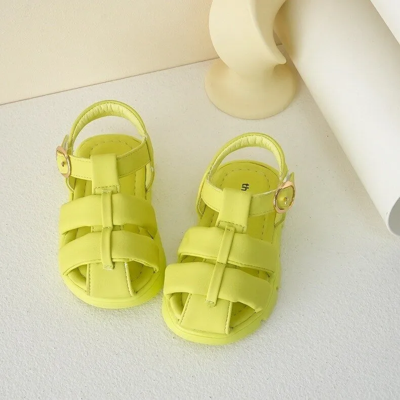 Double Strap Fabric Sandals for Girls