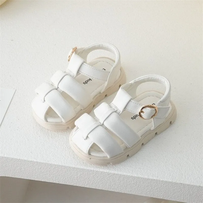 Double Strap Fabric Sandals for Girls