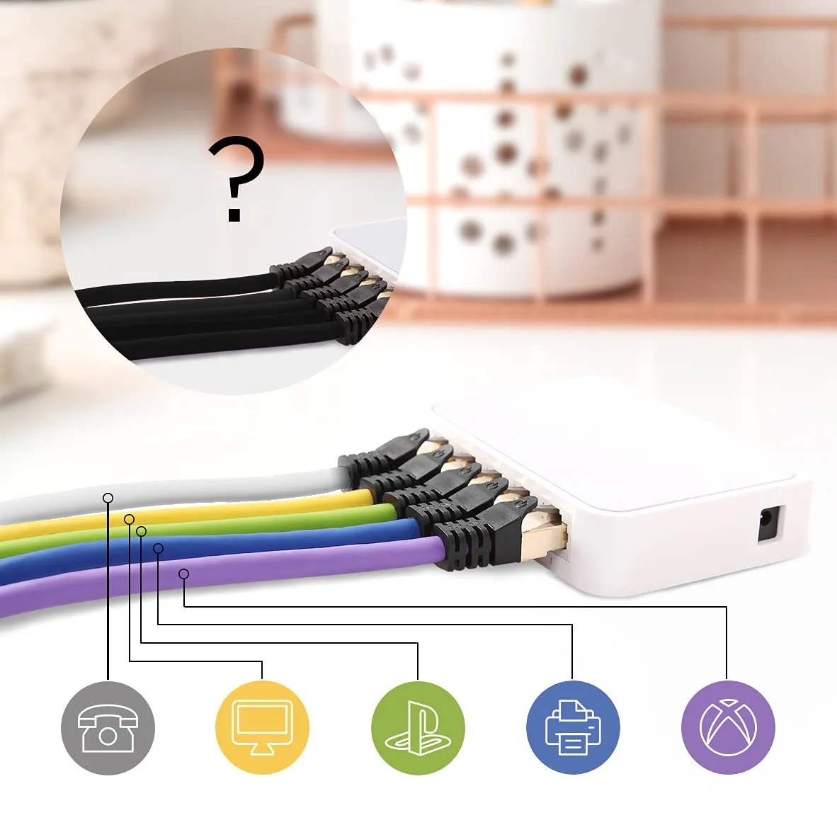 Duronic Ethernet Cable 10M High Speed CAT 8 Patch Network Shielded Lead 2GHz / 2000MHz / 40 Gigabit, CAT8 SFTP Wire, Snagless RJ45 Super-Fast Data - White