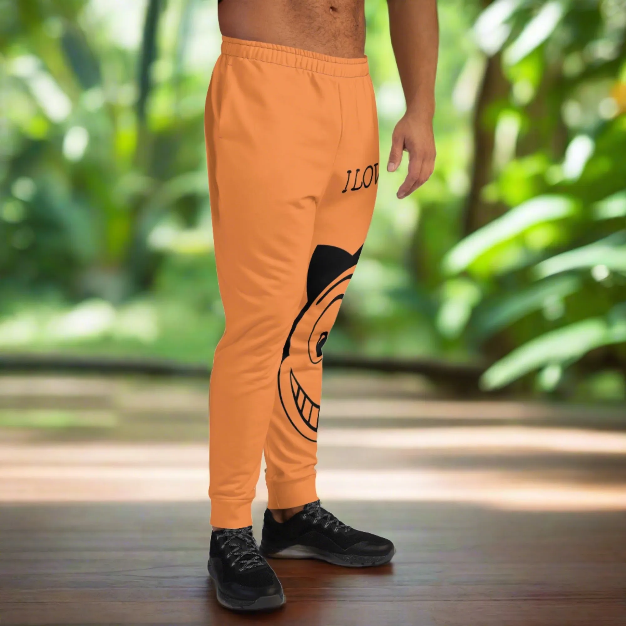 Eco-Conscious Comfort 'I Love Horses' Men's Joggers