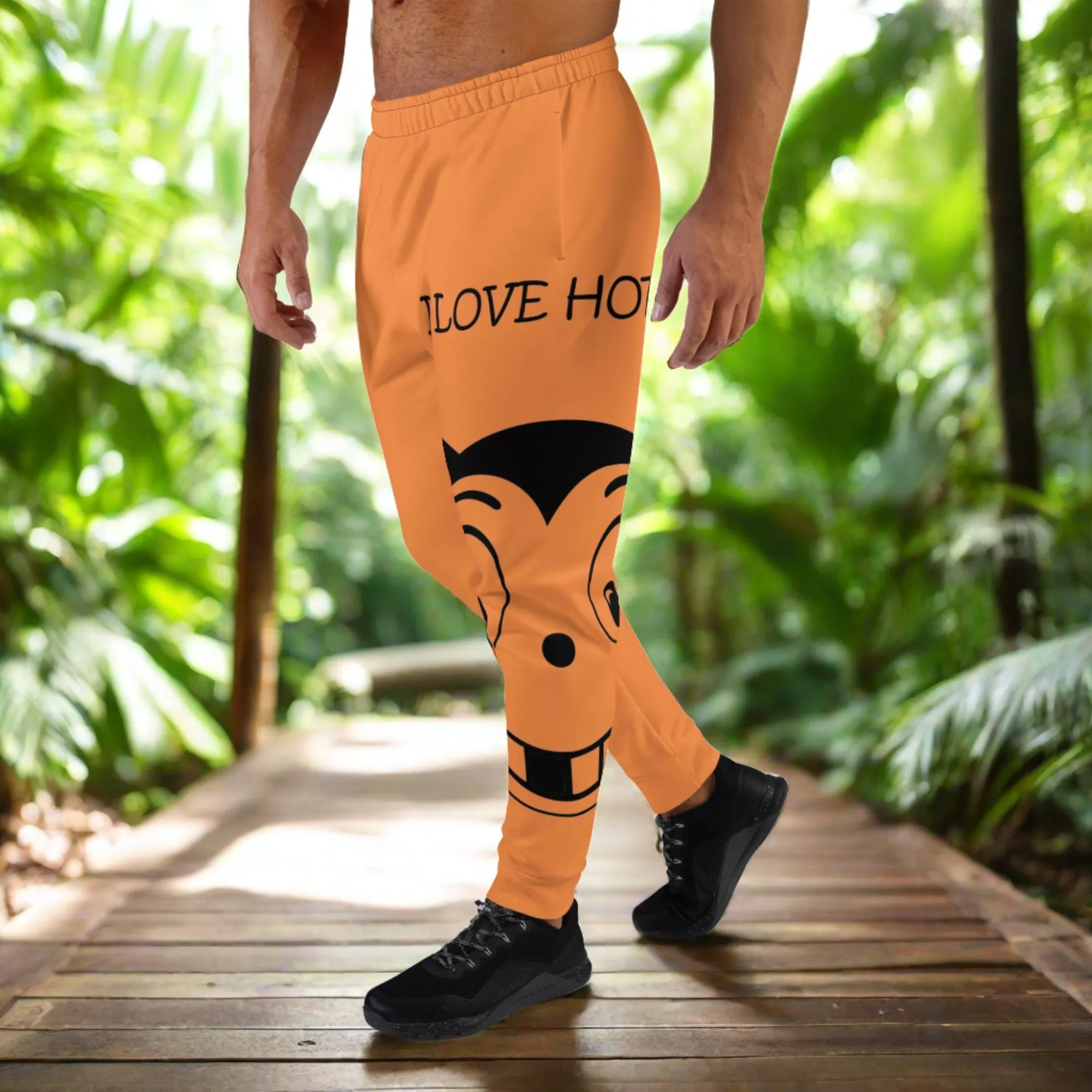 Eco-Conscious Comfort 'I Love Horses' Men's Joggers