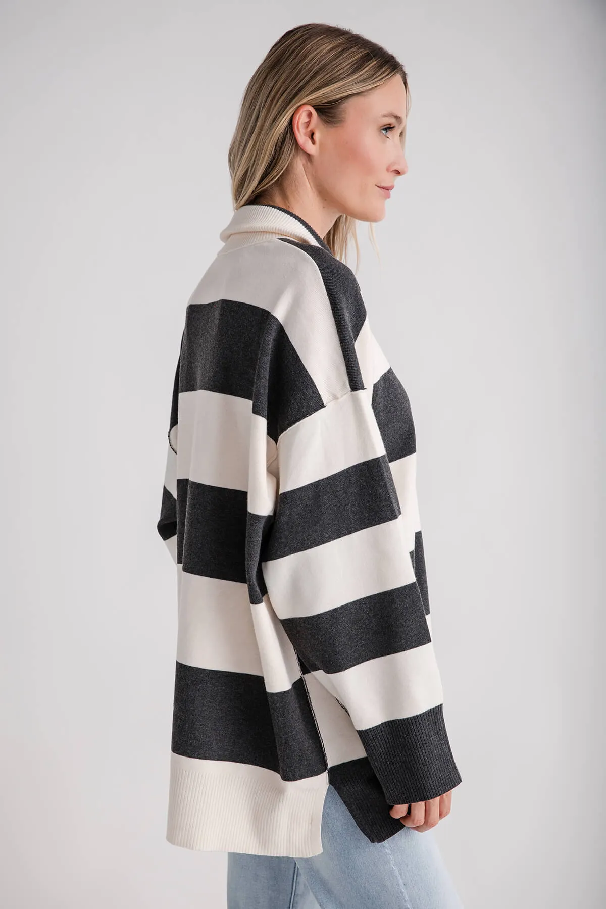 Free People Coastal Stripe Pullover