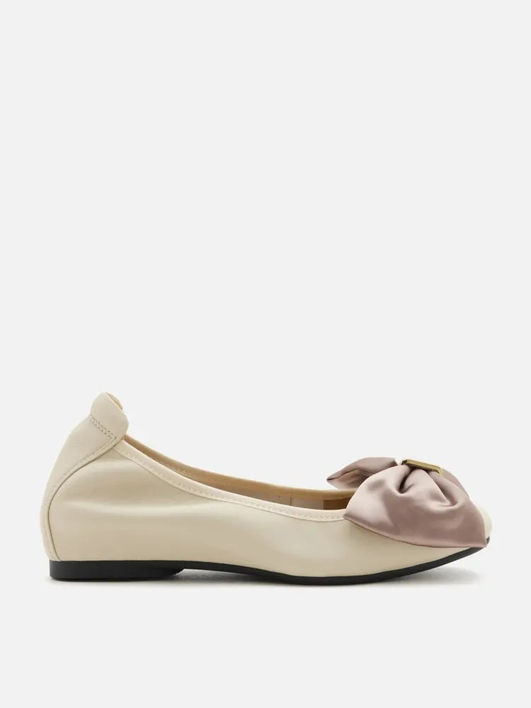 Hana Silk Bow Flats