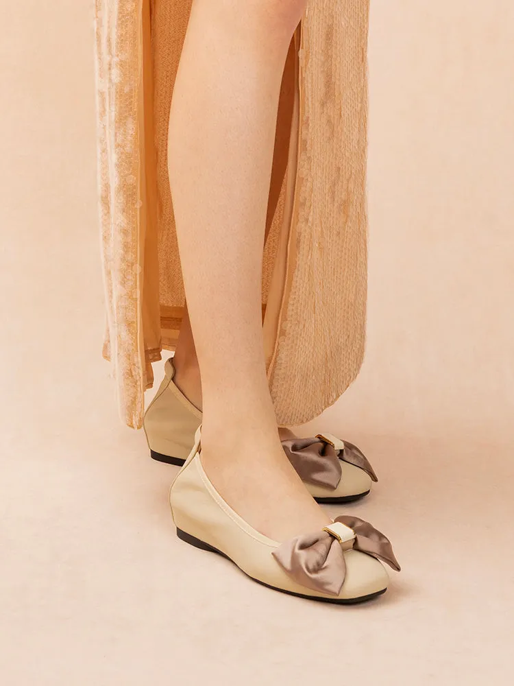 Hana Silk Bow Flats