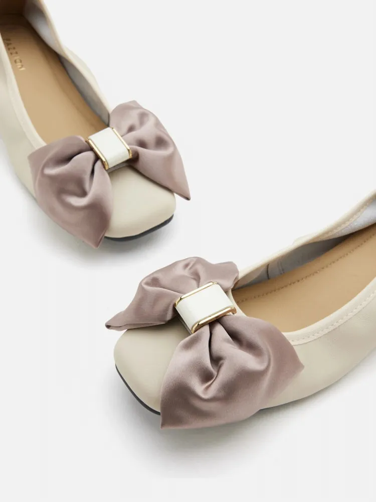 Hana Silk Bow Flats