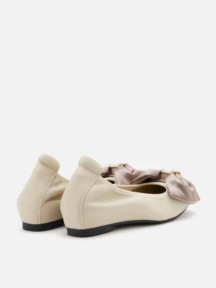 Hana Silk Bow Flats