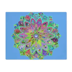 Hand Drawn Mandala Art Placemat - Light Blue, 1pc