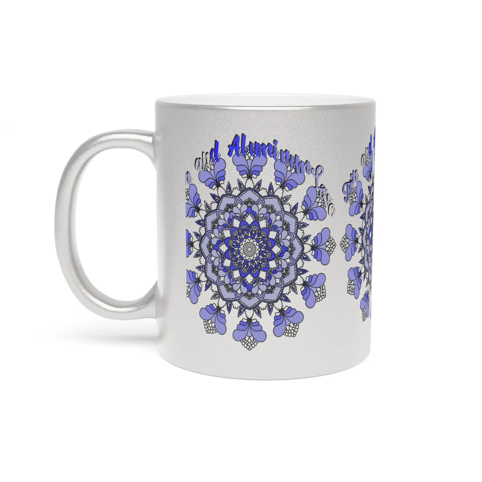 Handmade Mandala Metallic Mug - 10th Anniversary Gift