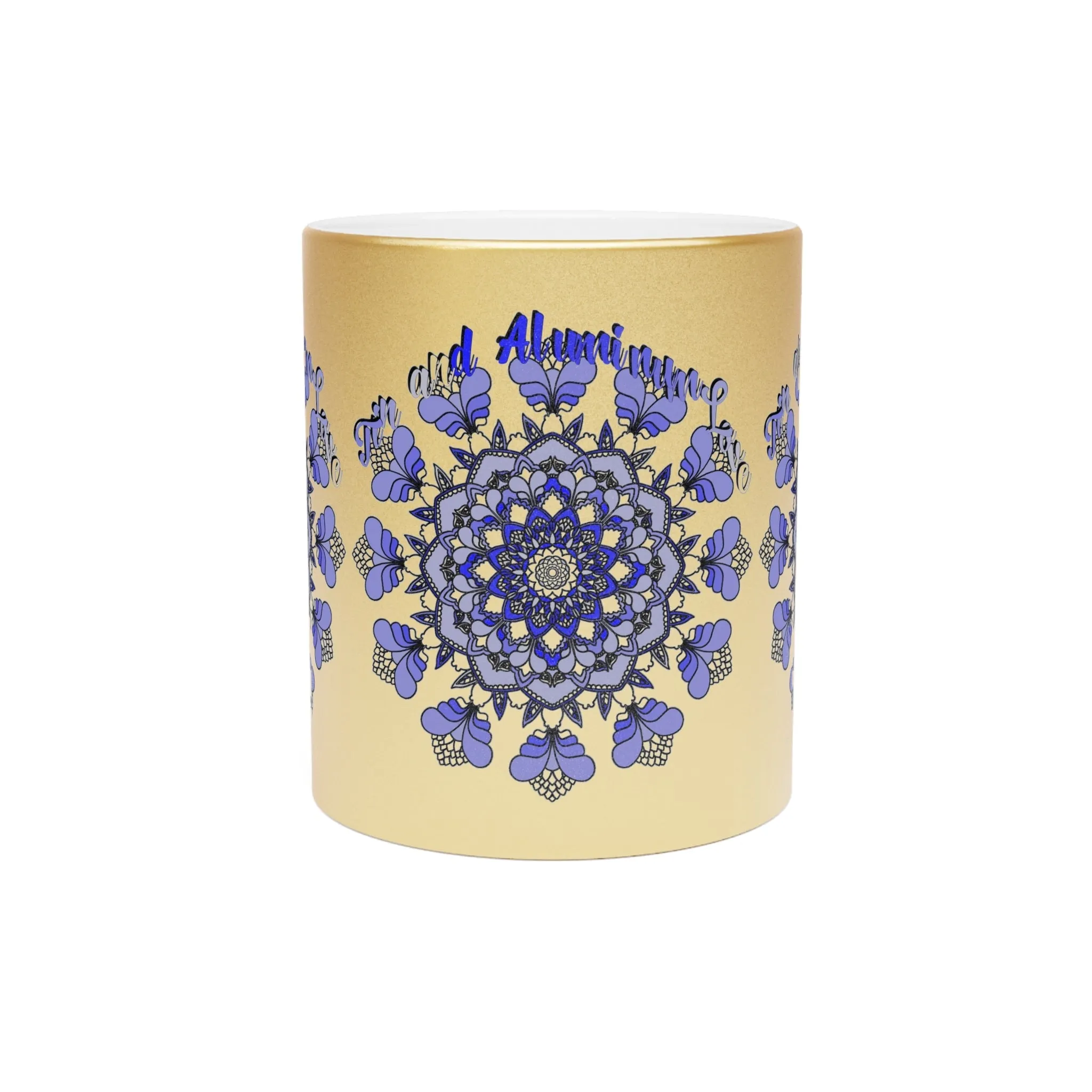 Handmade Mandala Metallic Mug - 10th Anniversary Gift