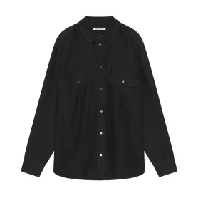 Nico Pleated Shirt - Black