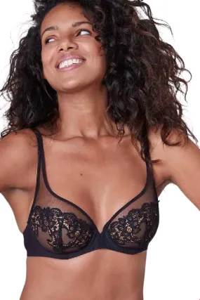 Simone Perele SAGA Full Coverage Plunge Bra, Black (15C319)