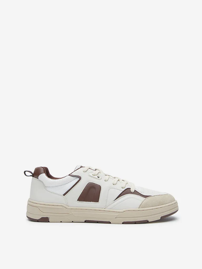 SOLEPLAY Beige Colour-Blocked Sneakers