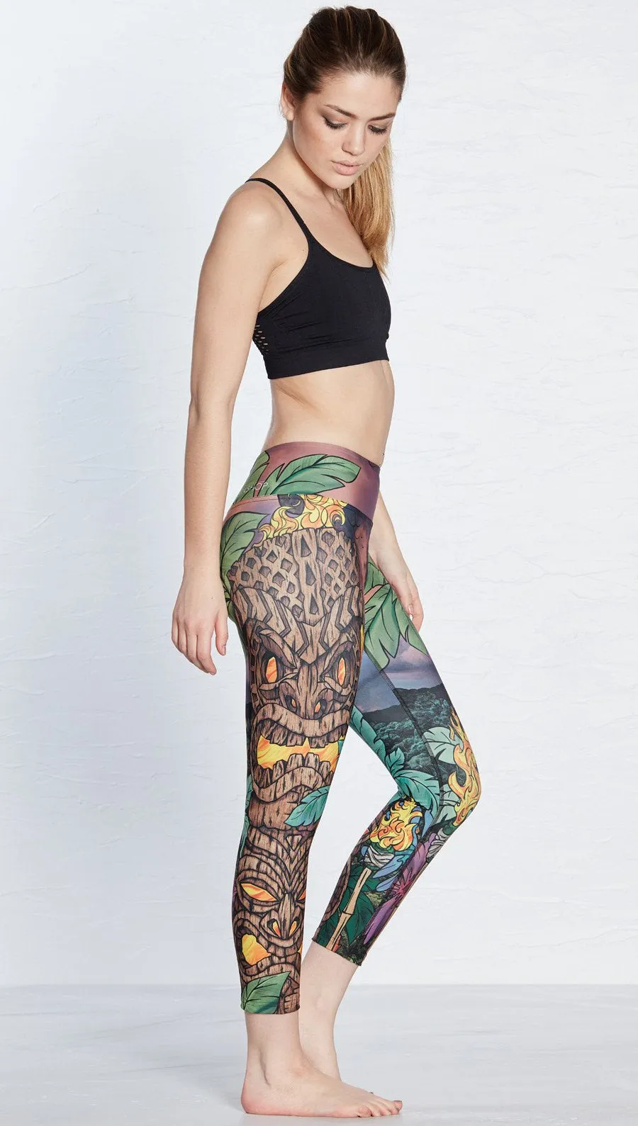 Tiki Tiki Time - Triathlon Capri Leggings - CUSTOM ORDER