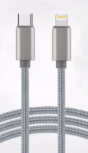 Type-C to Lightning Braided Charging Cable